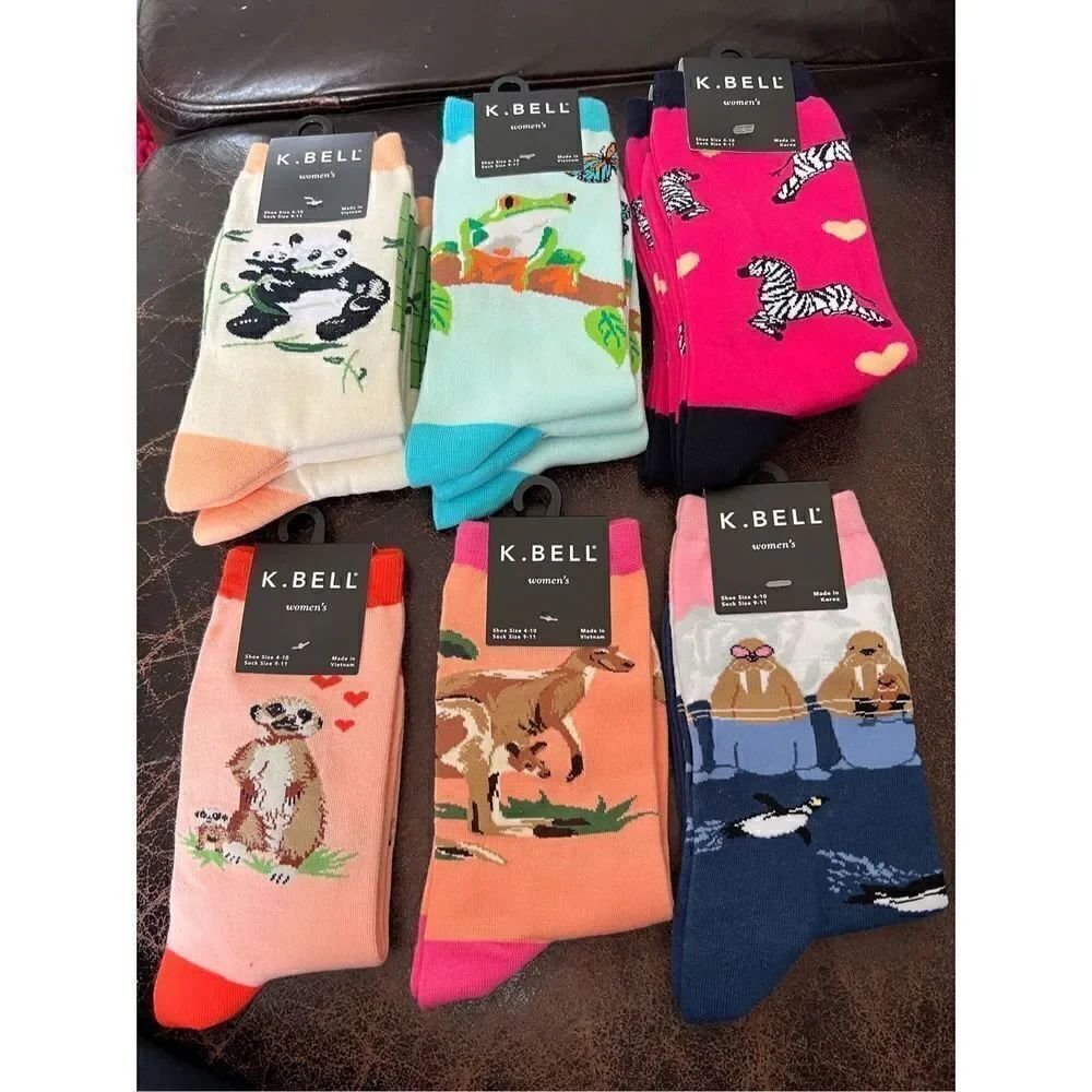 K. Bell Womens Socks Wildlife Themed